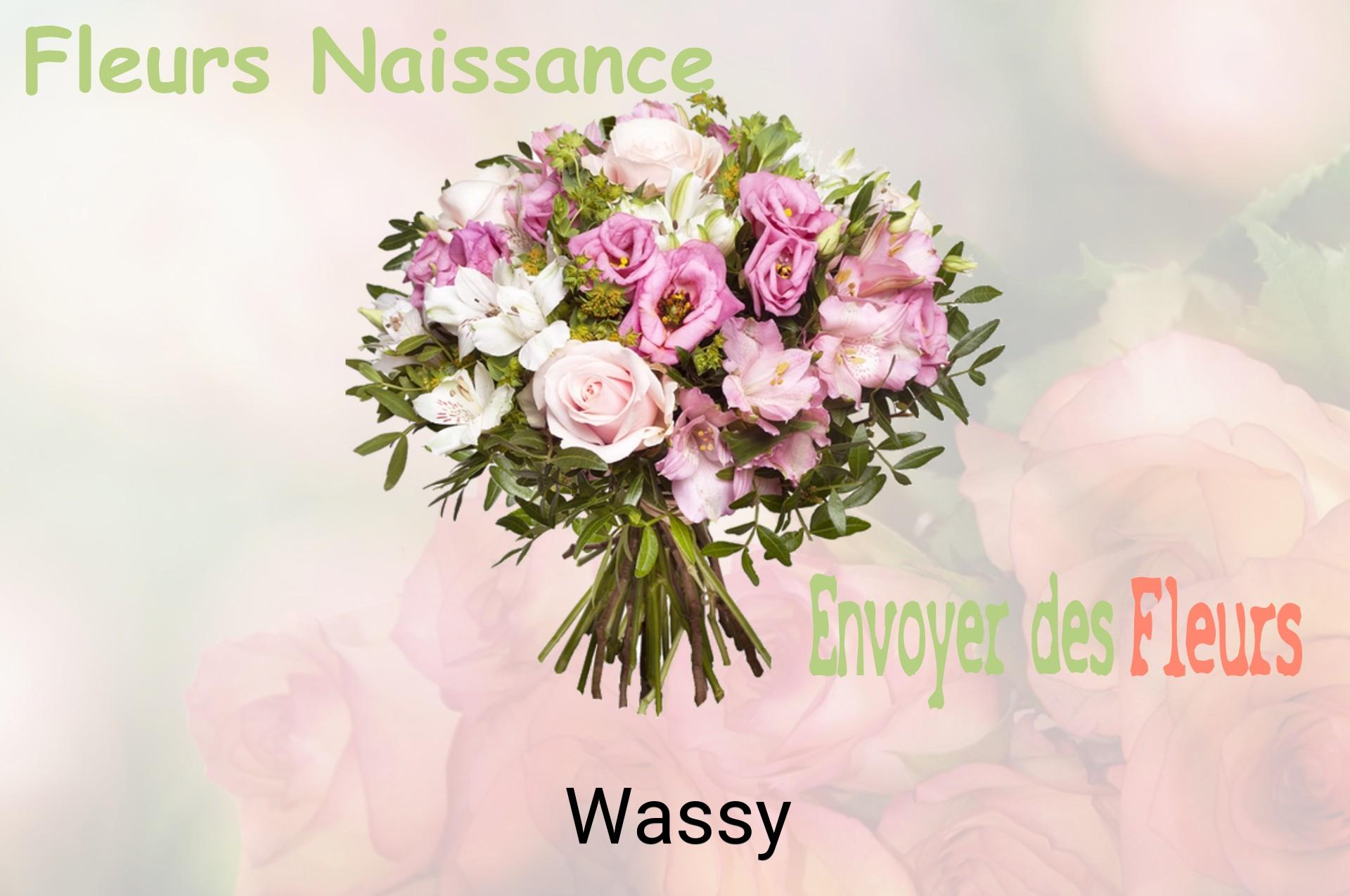 Bouquet de fleurs de naissance livré à Wassy